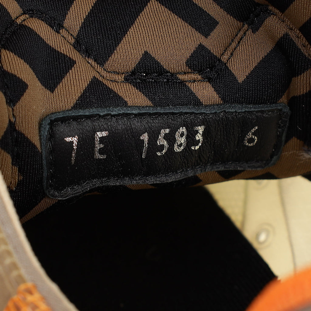 Fendi Beige Flow Low Top Sneakers 6