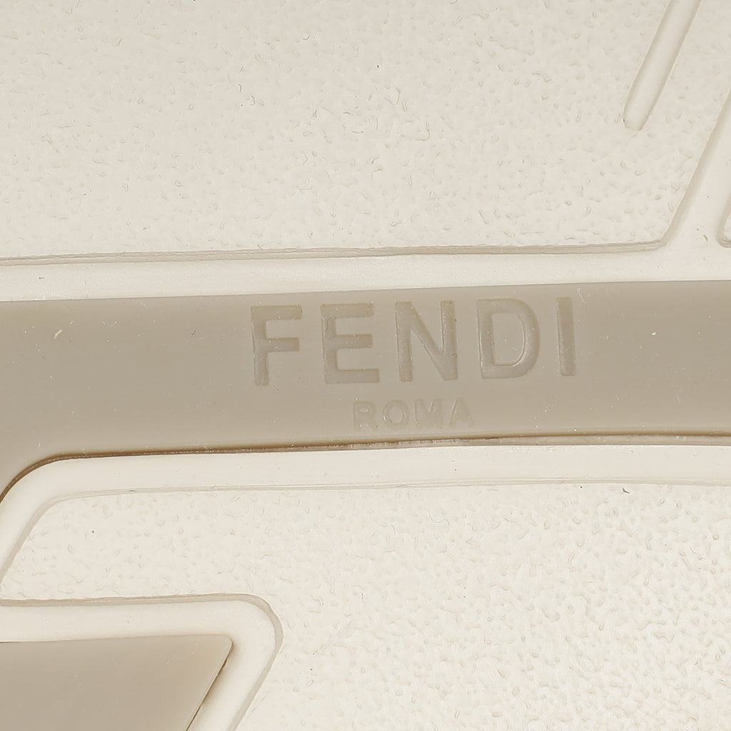 Fendi Beige Flow Low Top Sneakers 7