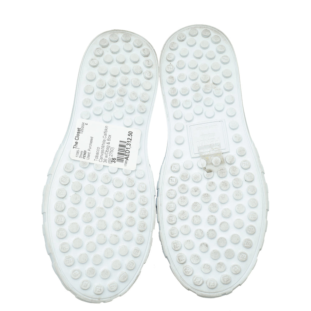 Fendi Bicolor Force Low Top Sneakers 36
