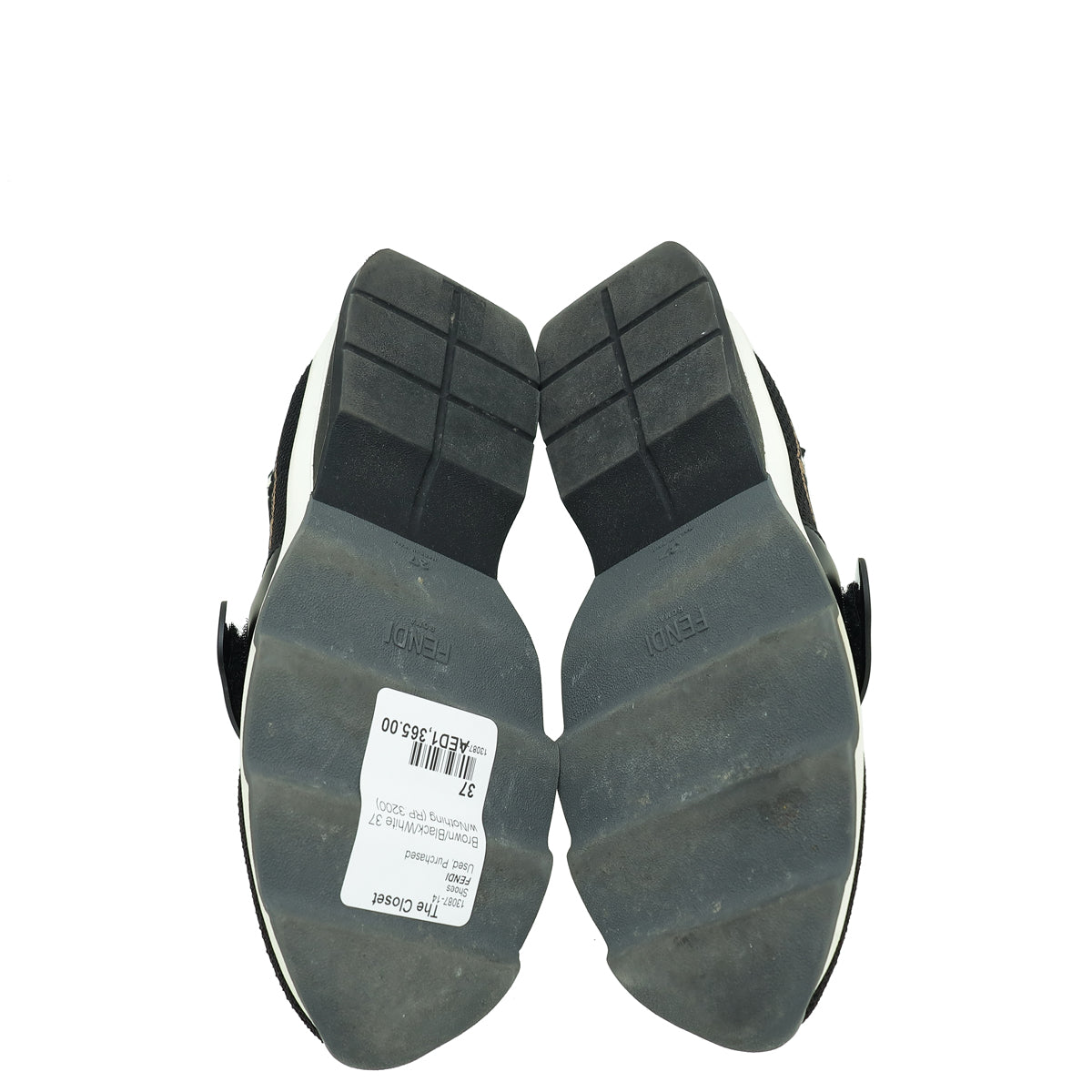 Fendi Tricolor Love Rockoko Sneakers 37