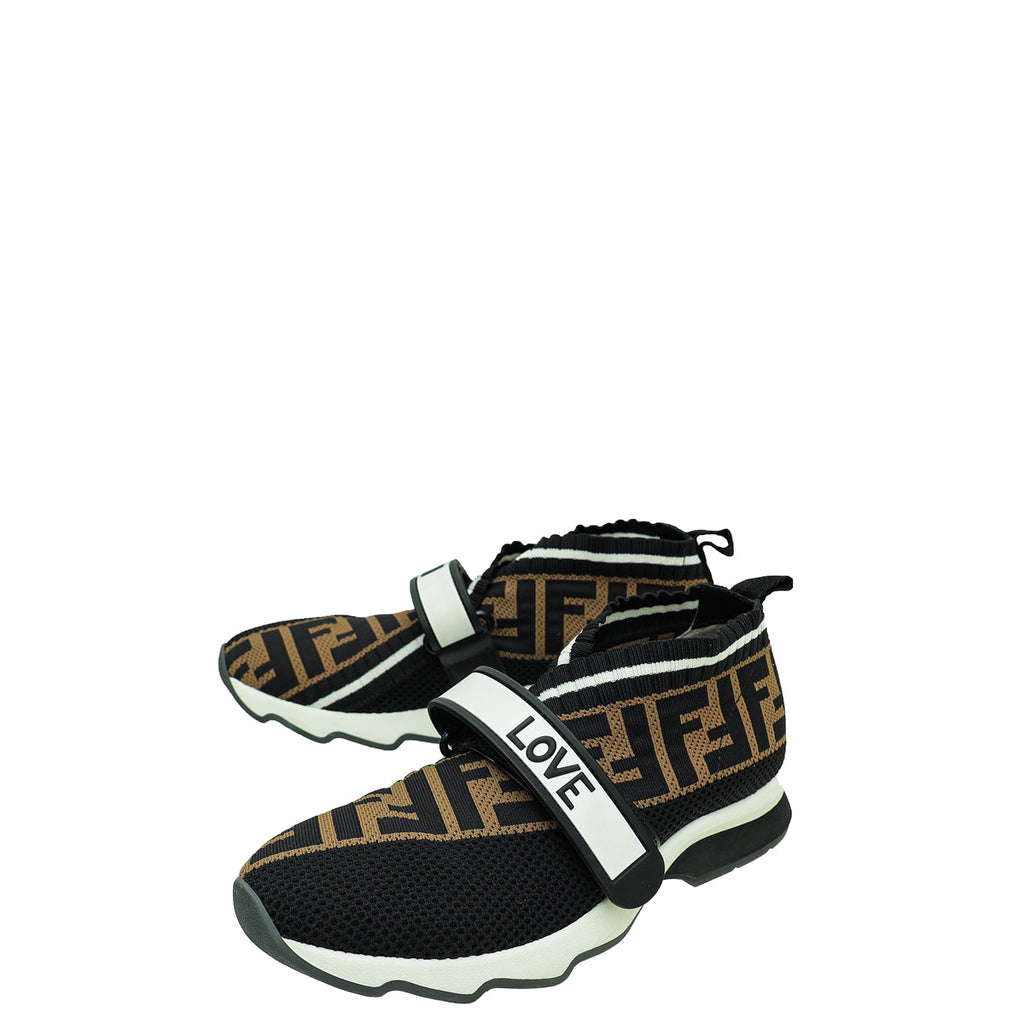 Fendi Tricolor Love Rockoko Sneakers 35