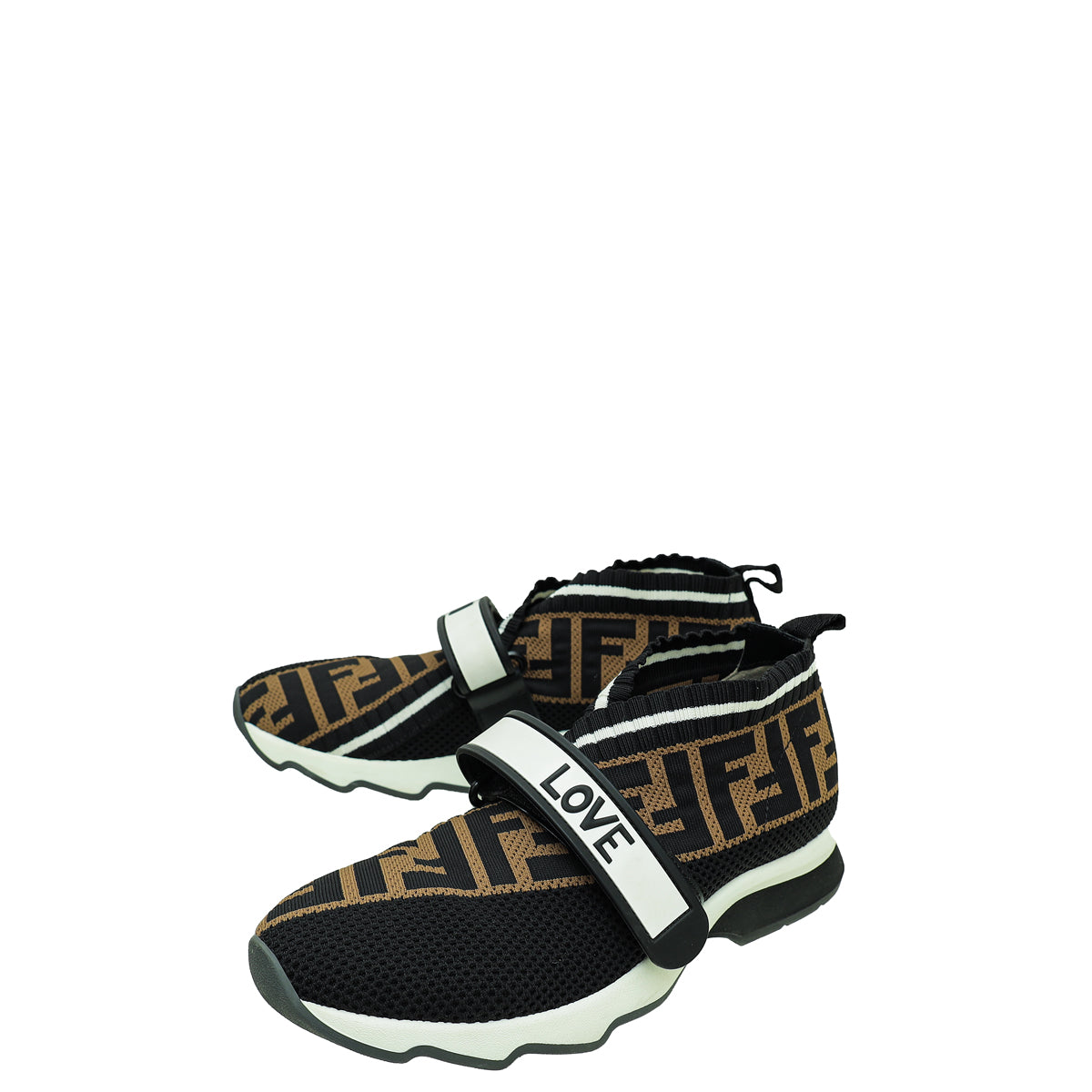 Fendi Tricolor Love Rockoko Sneakers 35