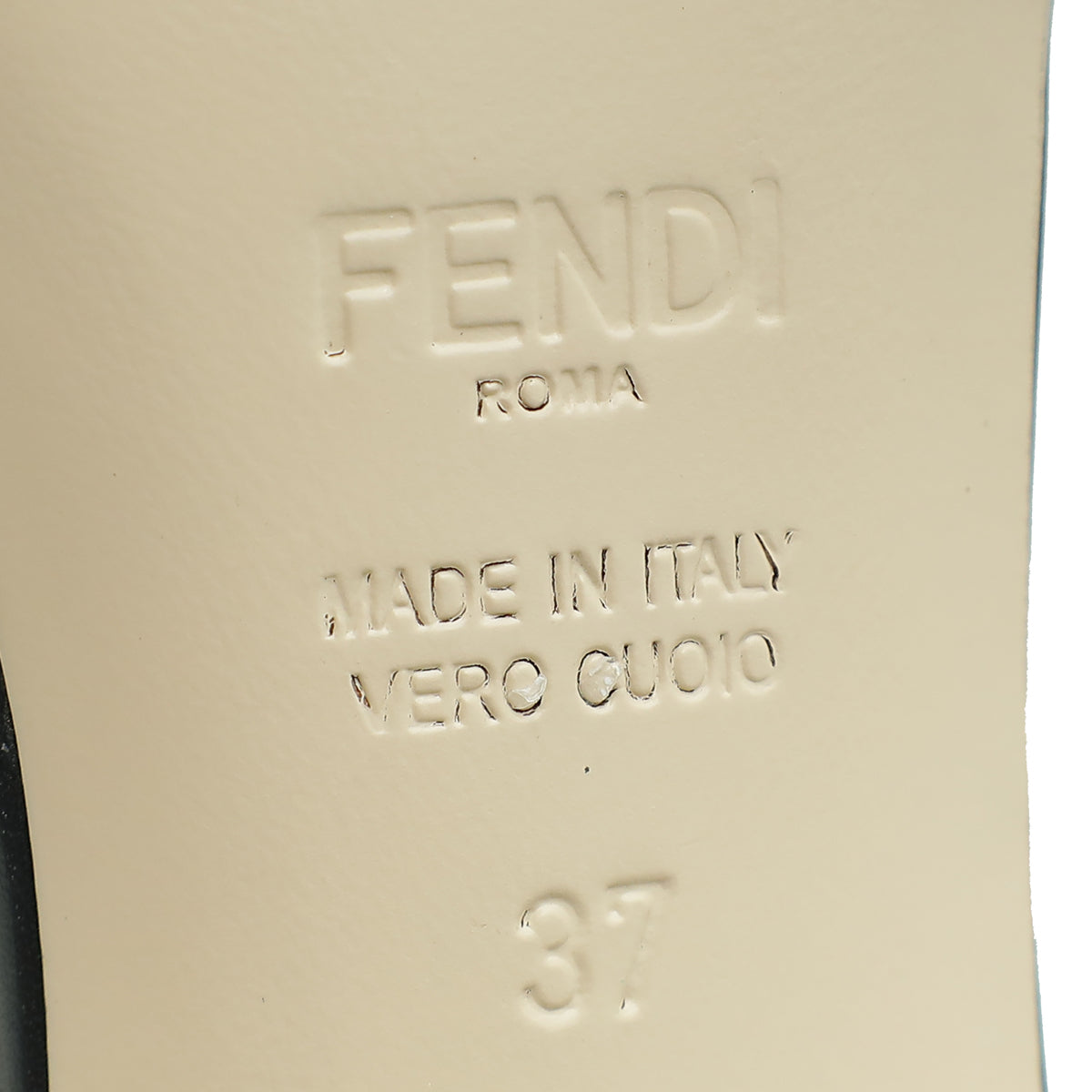 Fendi Bicolor FF Velvet Slide Mules 37