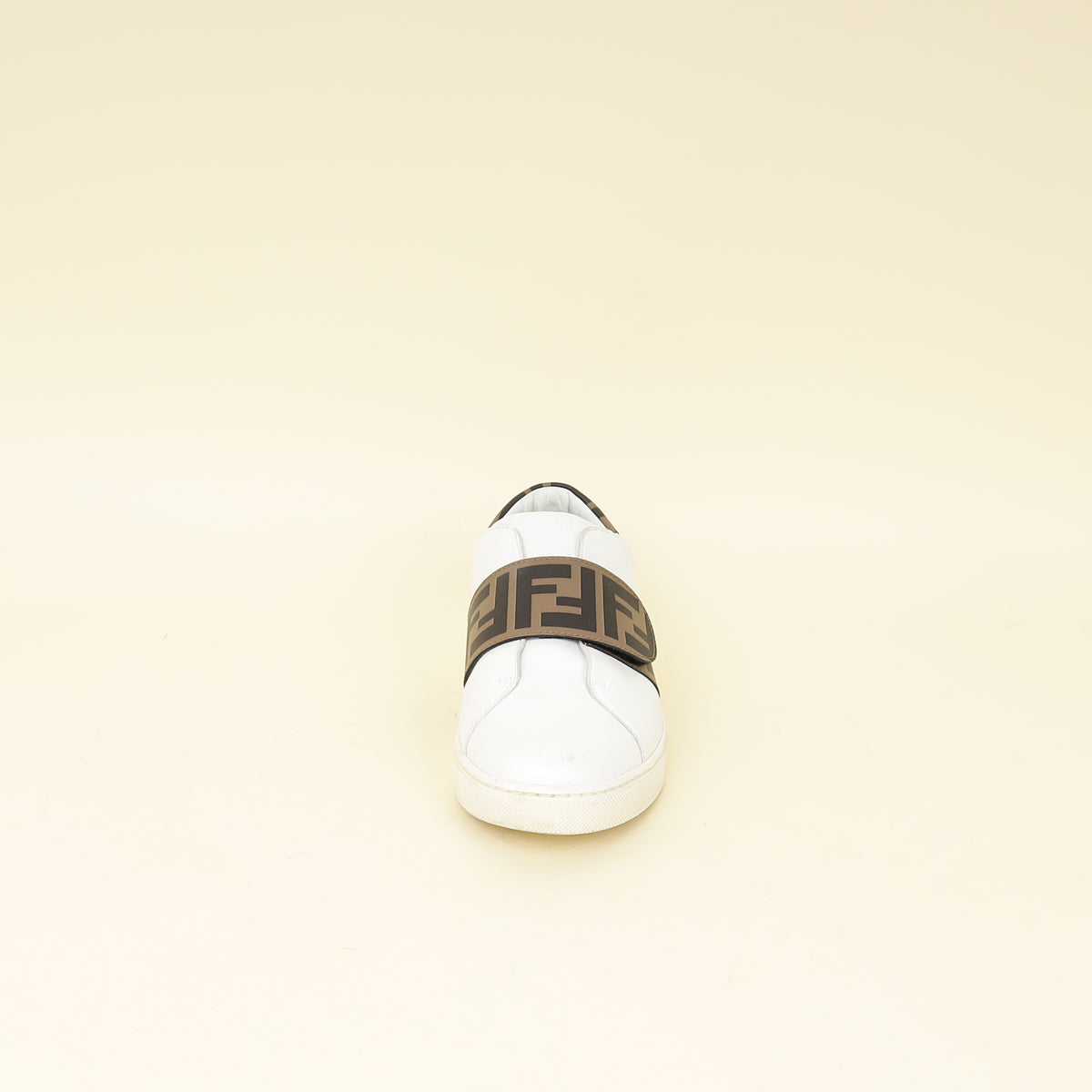 Fendi Bicolor FF Velcro Slip On Sneakers 37