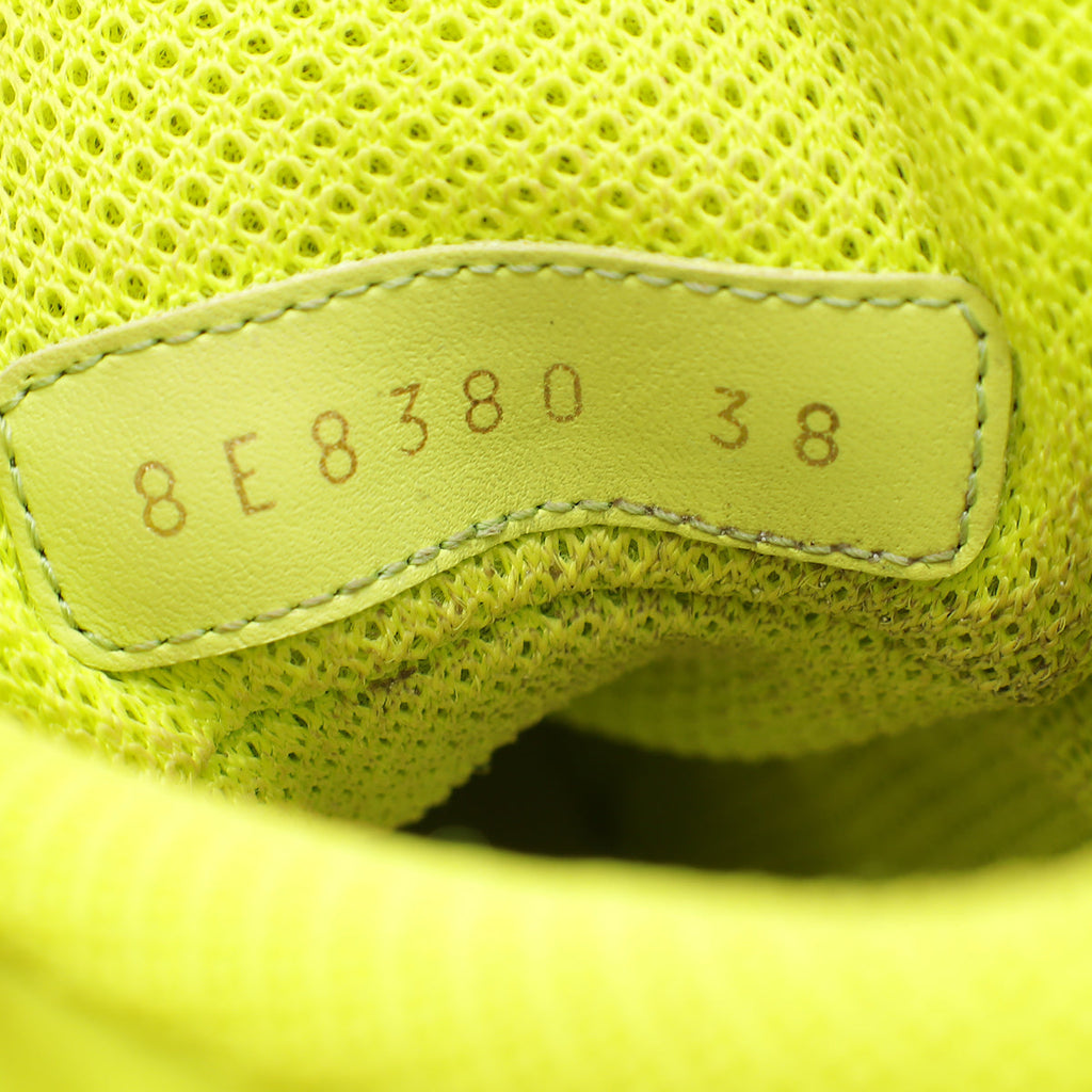 Fendi Kiwi FF Nylon Match High Top Sneakers 38