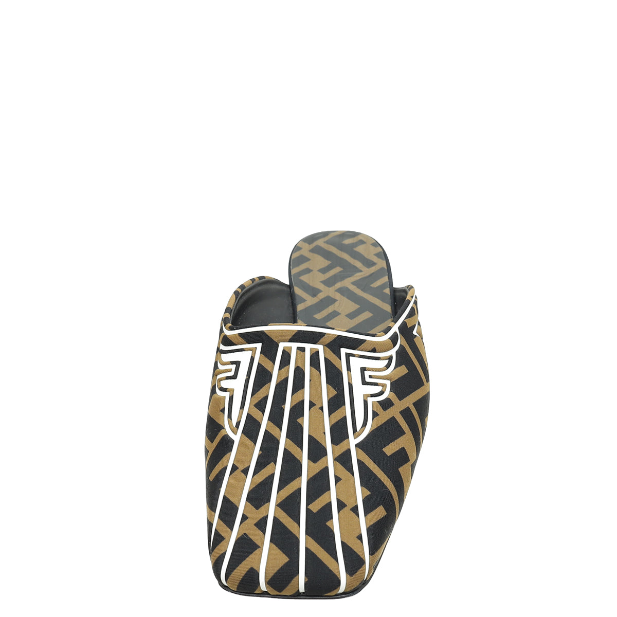 Fendi Bicolor FF Print Freedom Mules 38