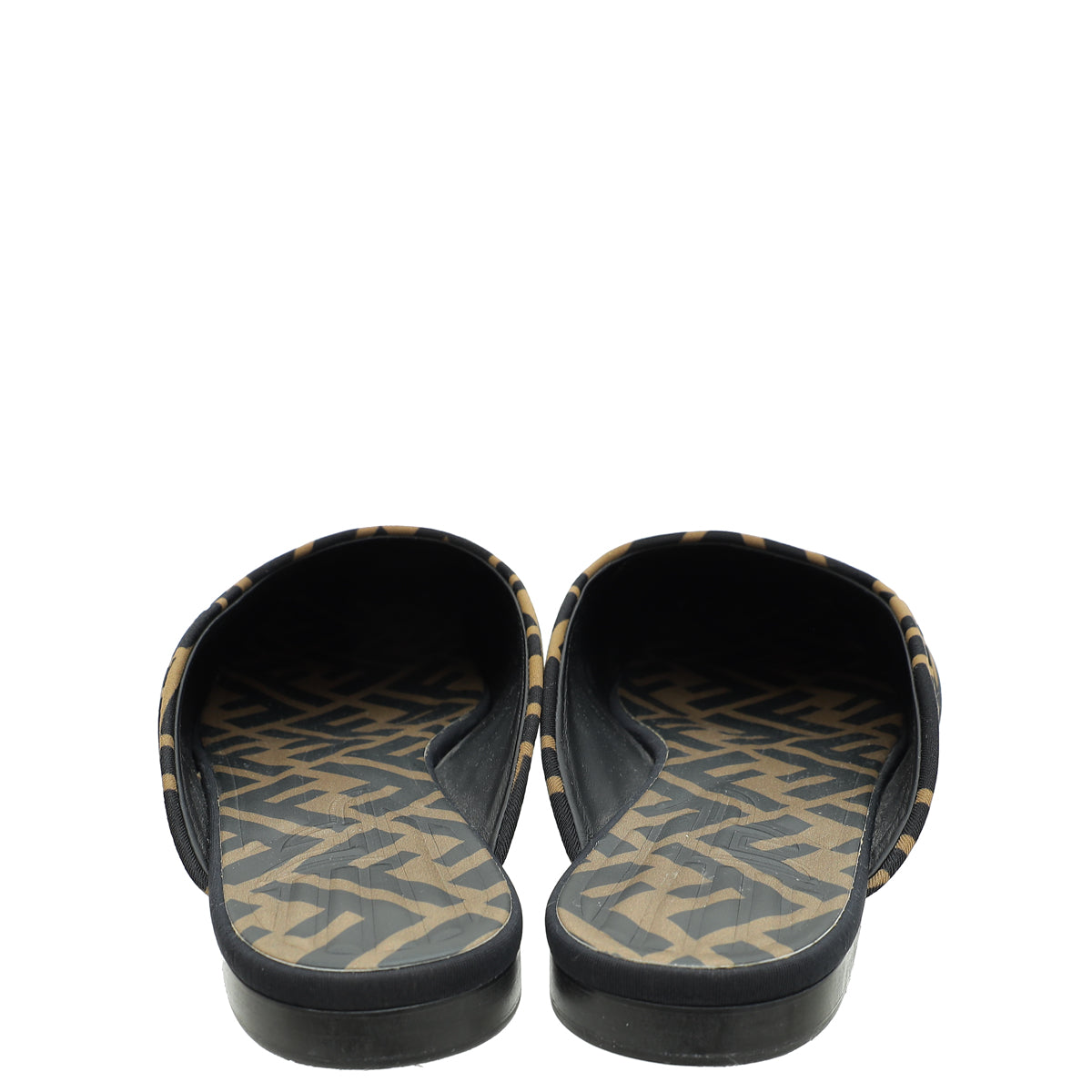 Fendi Bicolor FF Print Freedom Mules 38