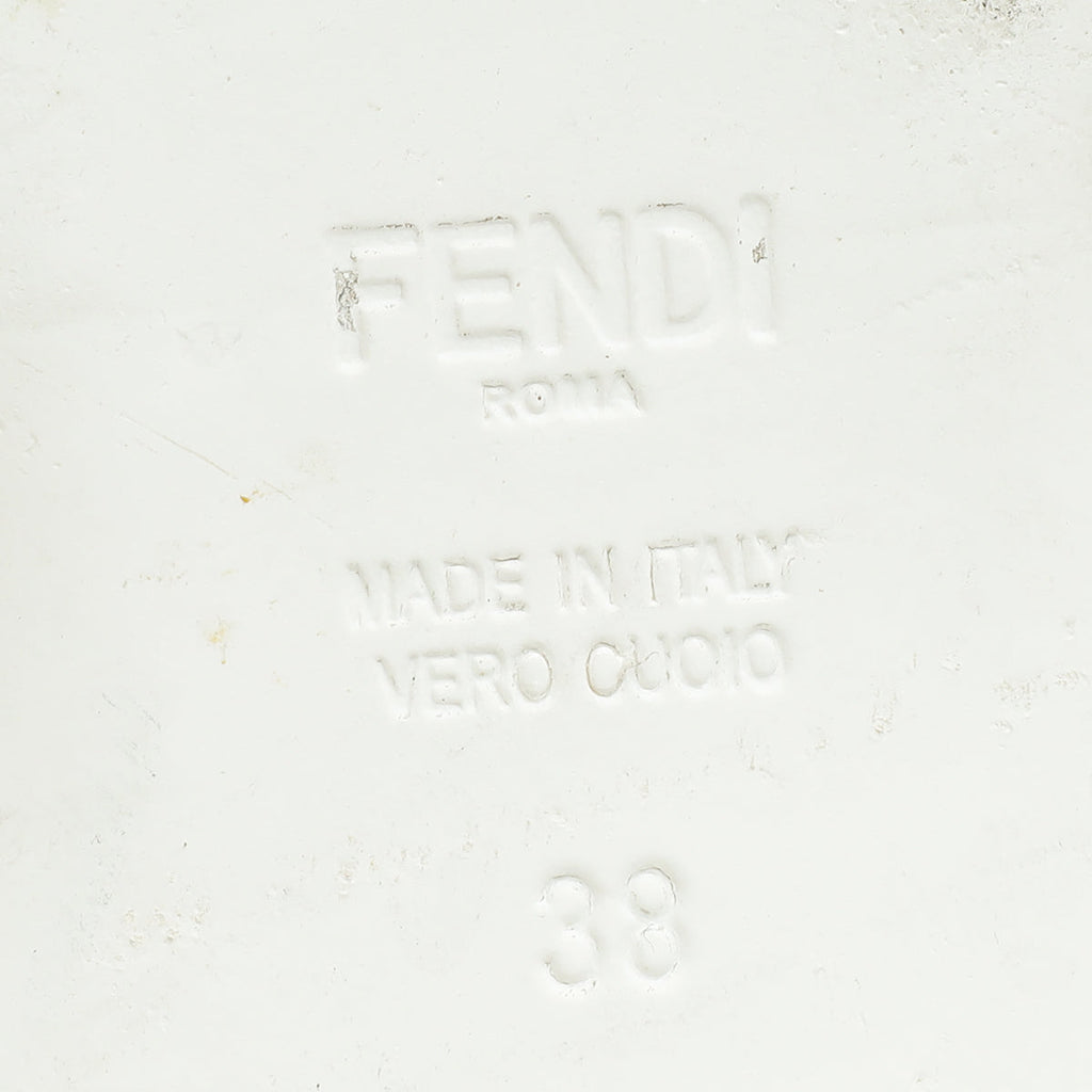 Fendi Bicolor FF Print Freedom Mules 38