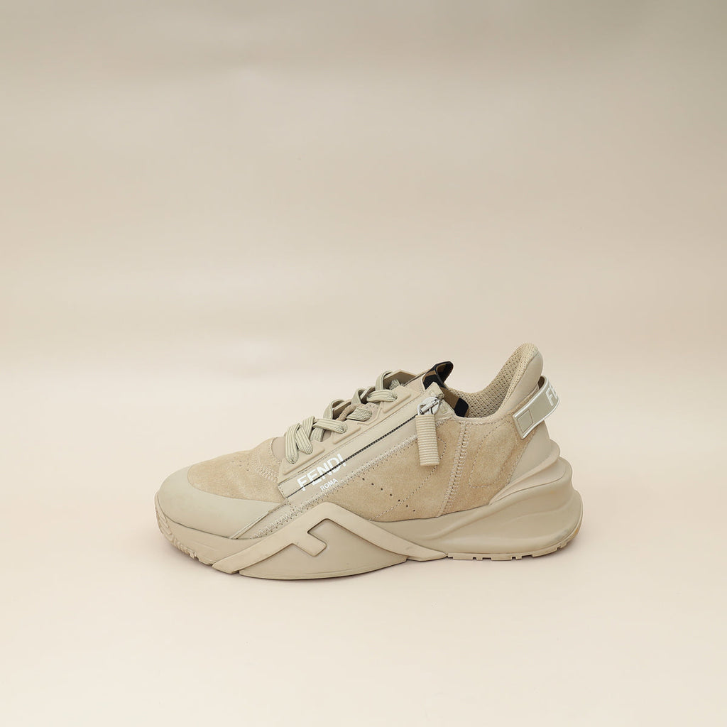Fendi Beige Suede Flow Sneaker 38