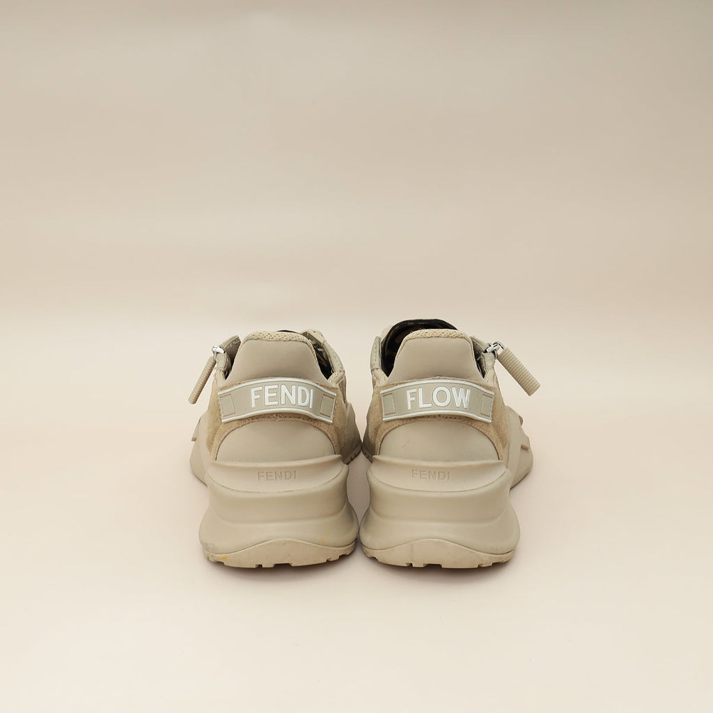 Fendi Beige Suede Flow Sneaker 38