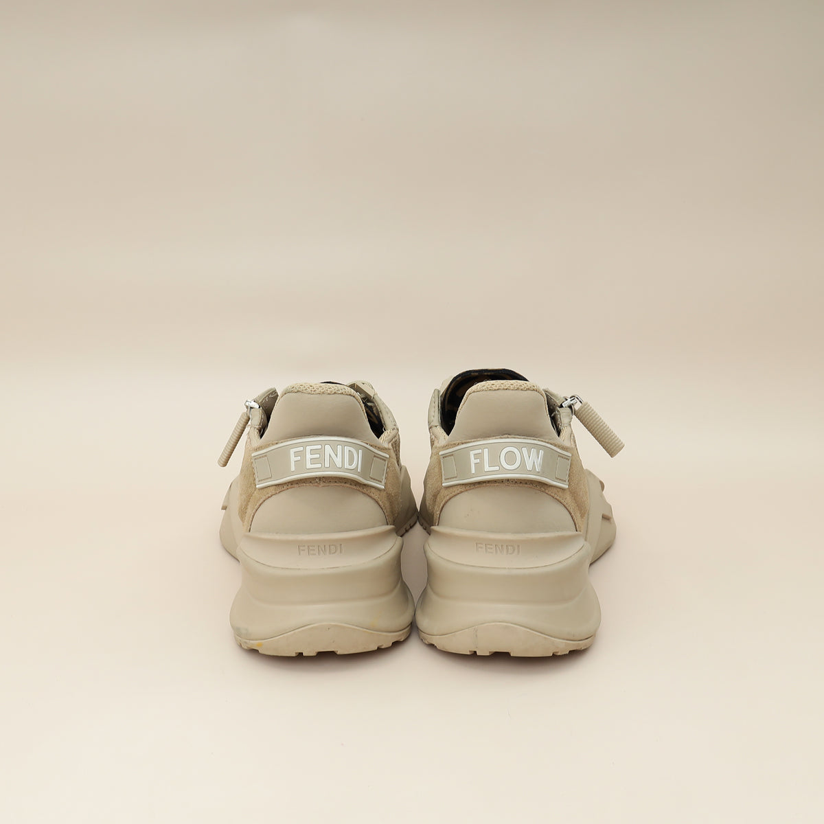 Fendi Beige Suede Flow Sneaker 38