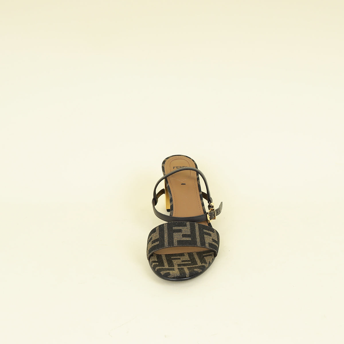 Fendi Tobacco FF Zucca Delfina Sandal 39.5