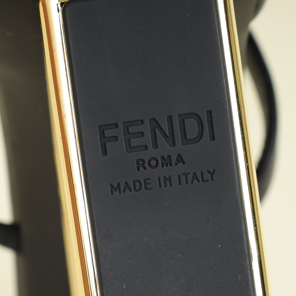 Fendi Black First Sandals 39
