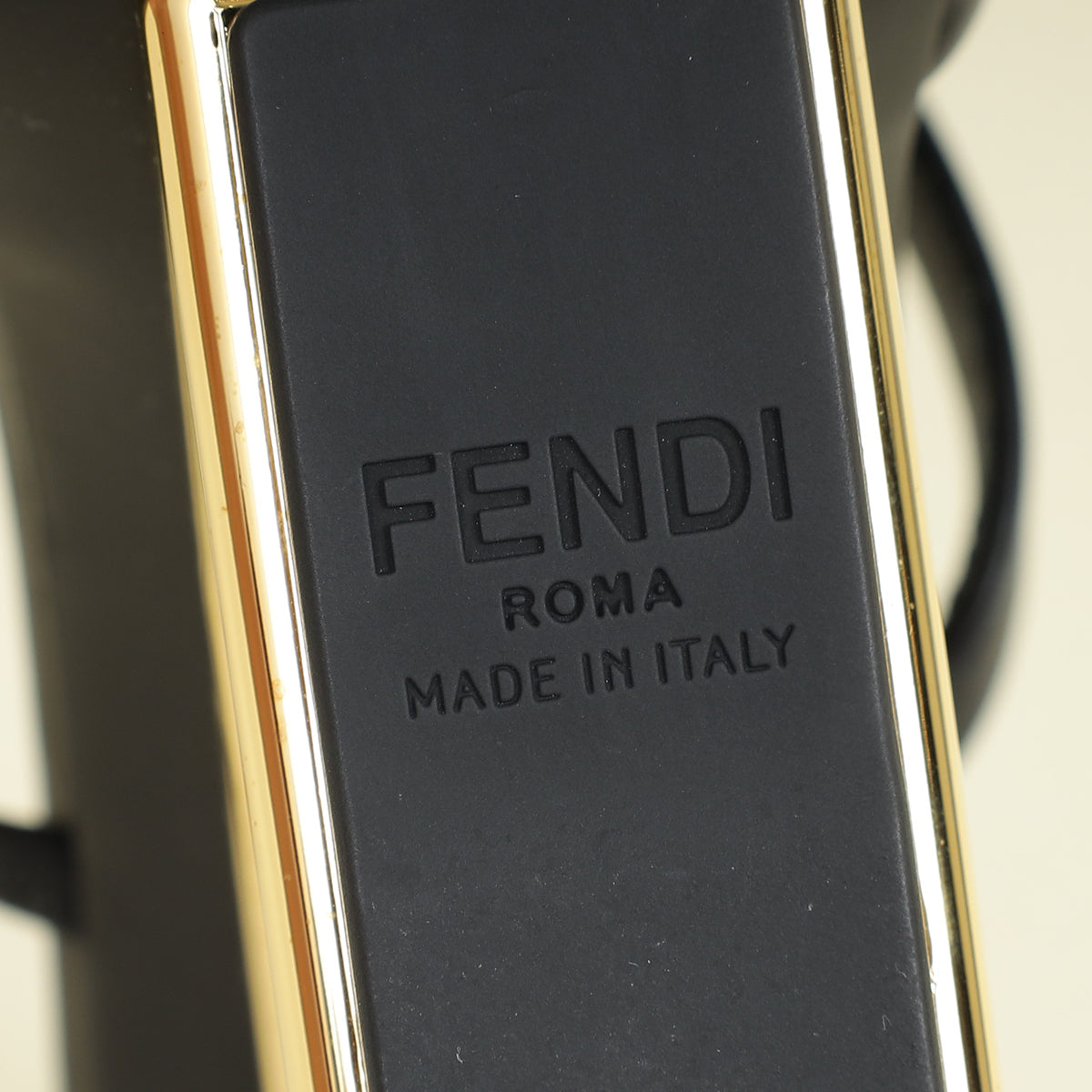 Fendi Black First Sandals 39