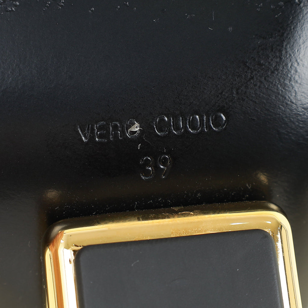 Fendi Black First Sandals 39