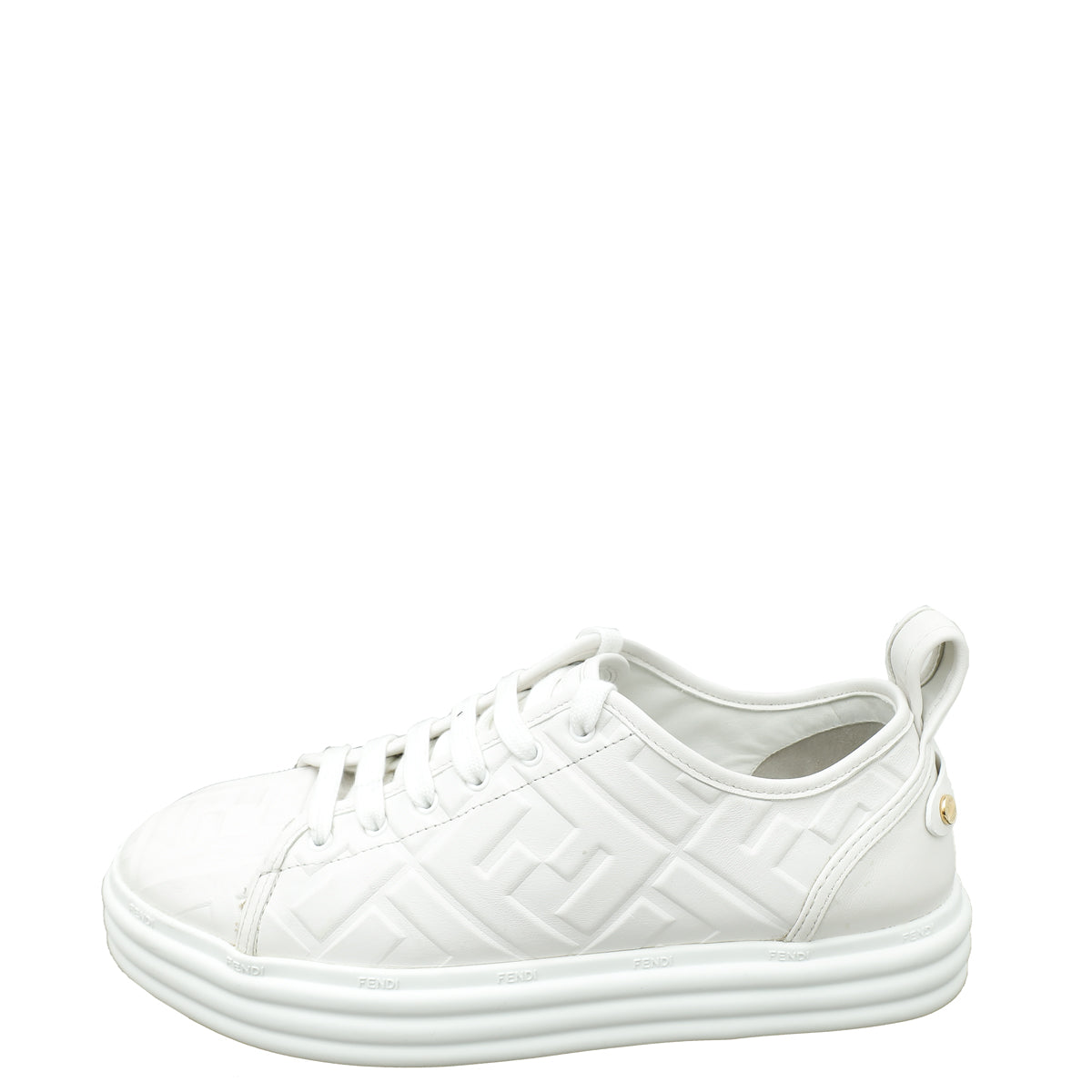 Fendi White Forever Fendi Rise Sneakers 40