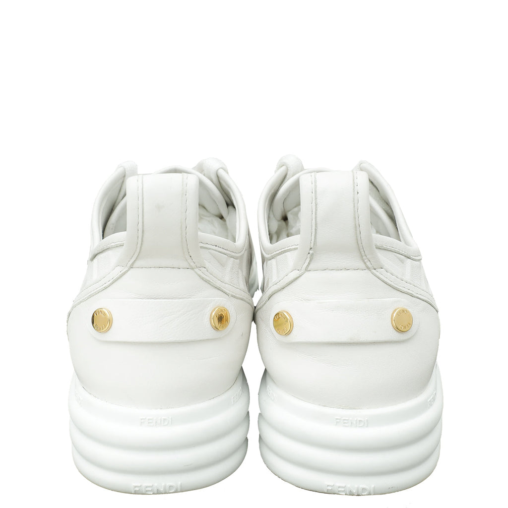 Fendi White Forever Fendi Rise Sneakers 40