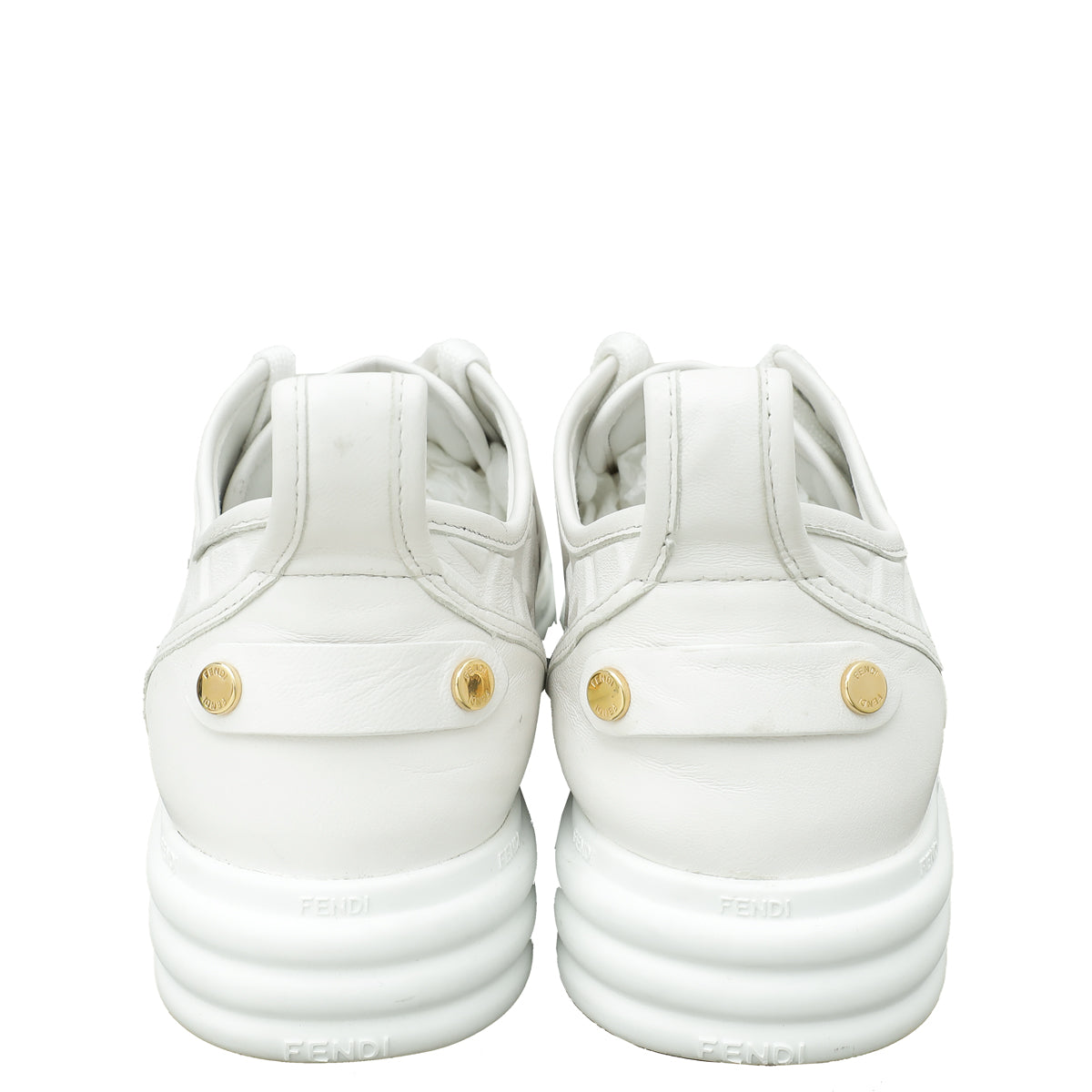 Fendi White Forever Fendi Rise Sneakers 40