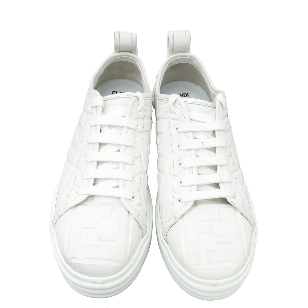 Fendi White Forever Fendi Rise Sneakers 40