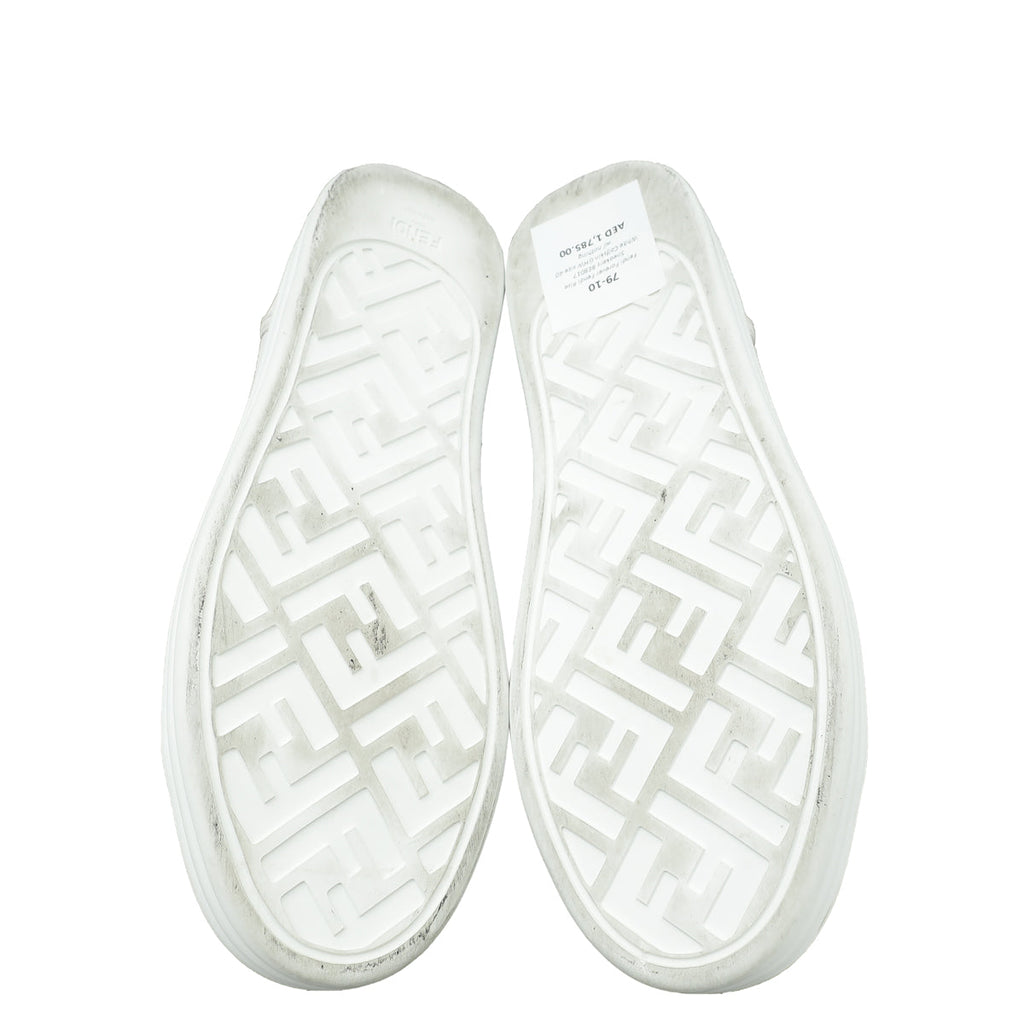 Fendi White Forever Fendi Rise Sneakers 40