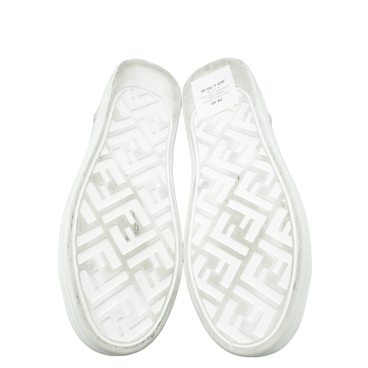 Fendi White Forever Fendi Rise Sneakers 40