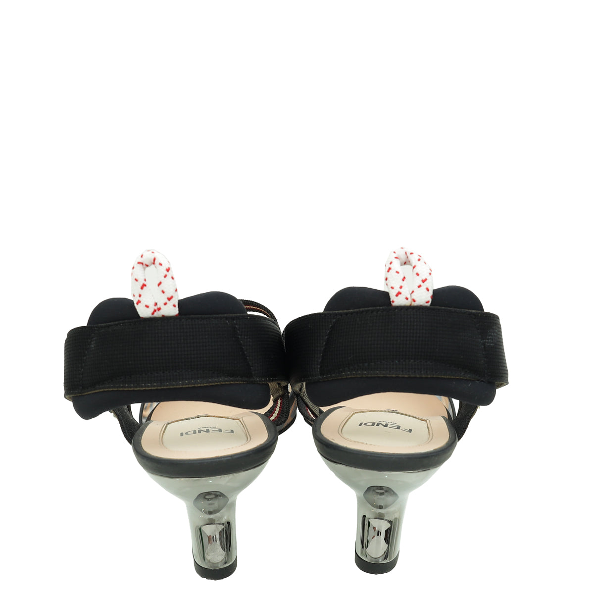Fendi Bicolor Colibri Mesh Slingback Pump 41