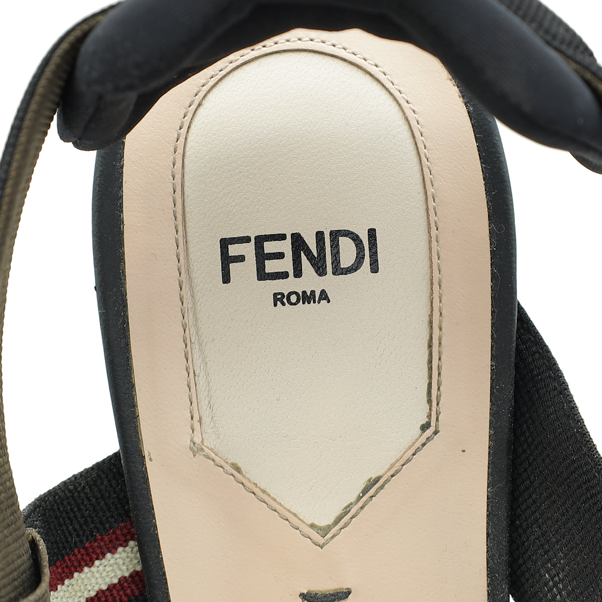 Fendi Bicolor Colibri Mesh Slingback Pump 41