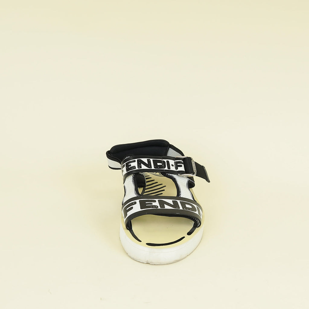 Fendi Tricolor x Joshua Vides Trompe L’Oeil Stamp Sandals 6