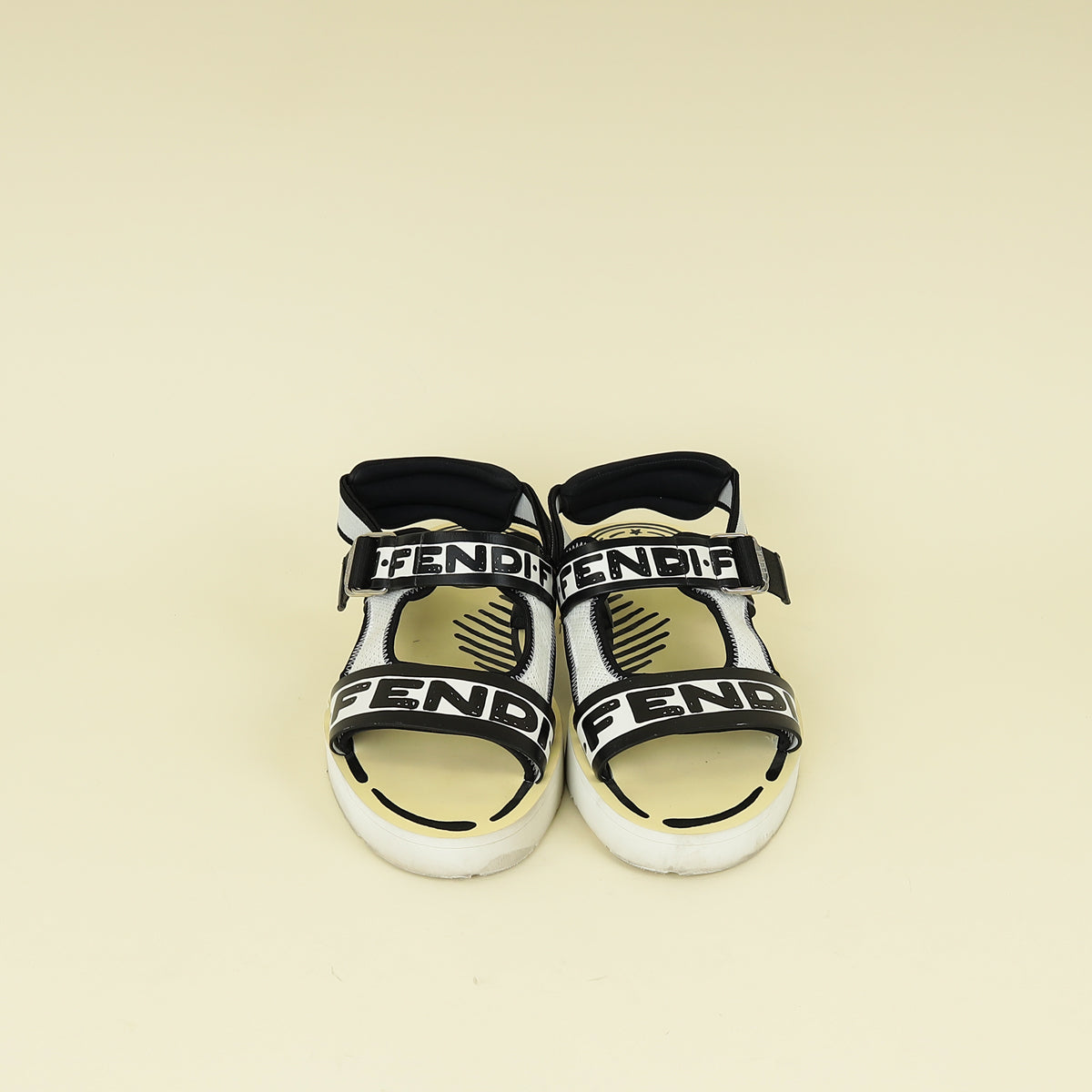 Fendi Tricolor x Joshua Vides Trompe L’Oeil Stamp Sandals 6