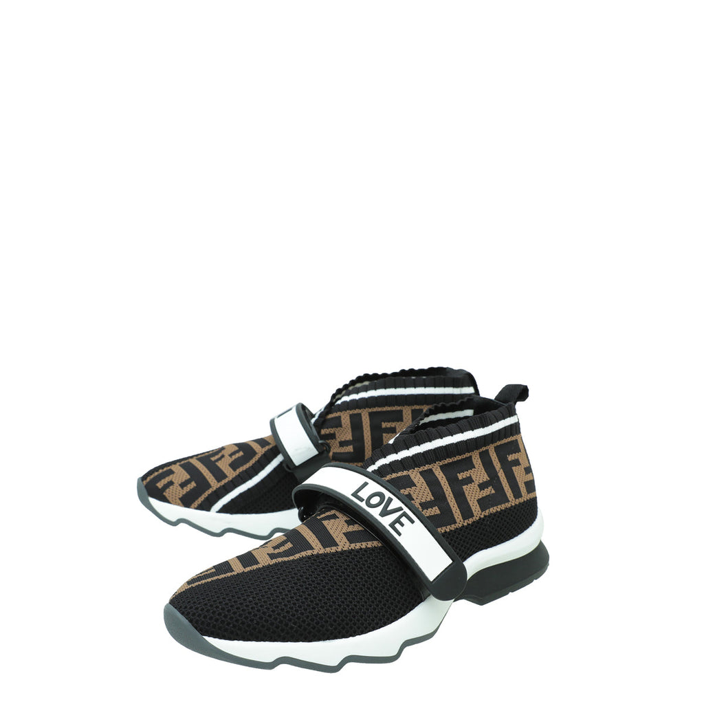 Fendi Tricolor Love Rockoko Sneakers 36