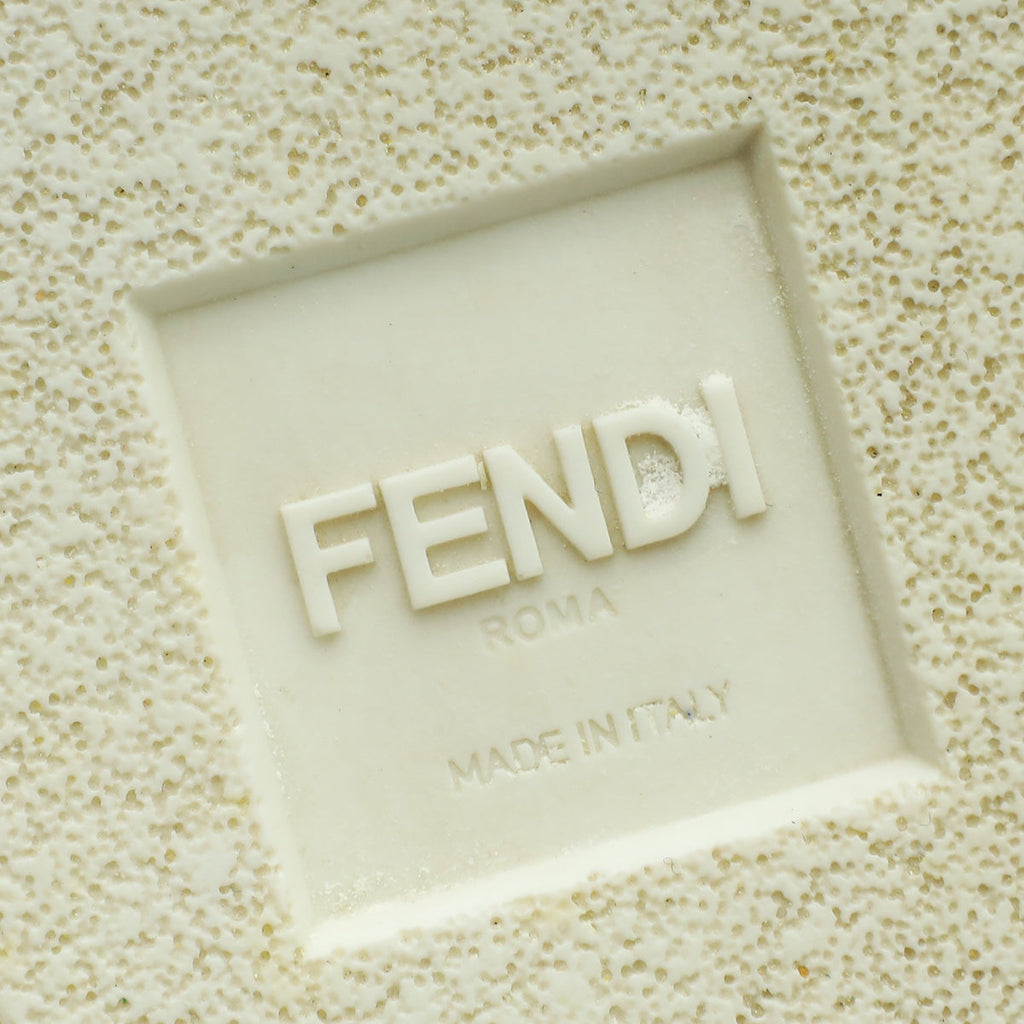Fendi Bicolor Zucca Calf & Shearling Slip On Sneakers 36