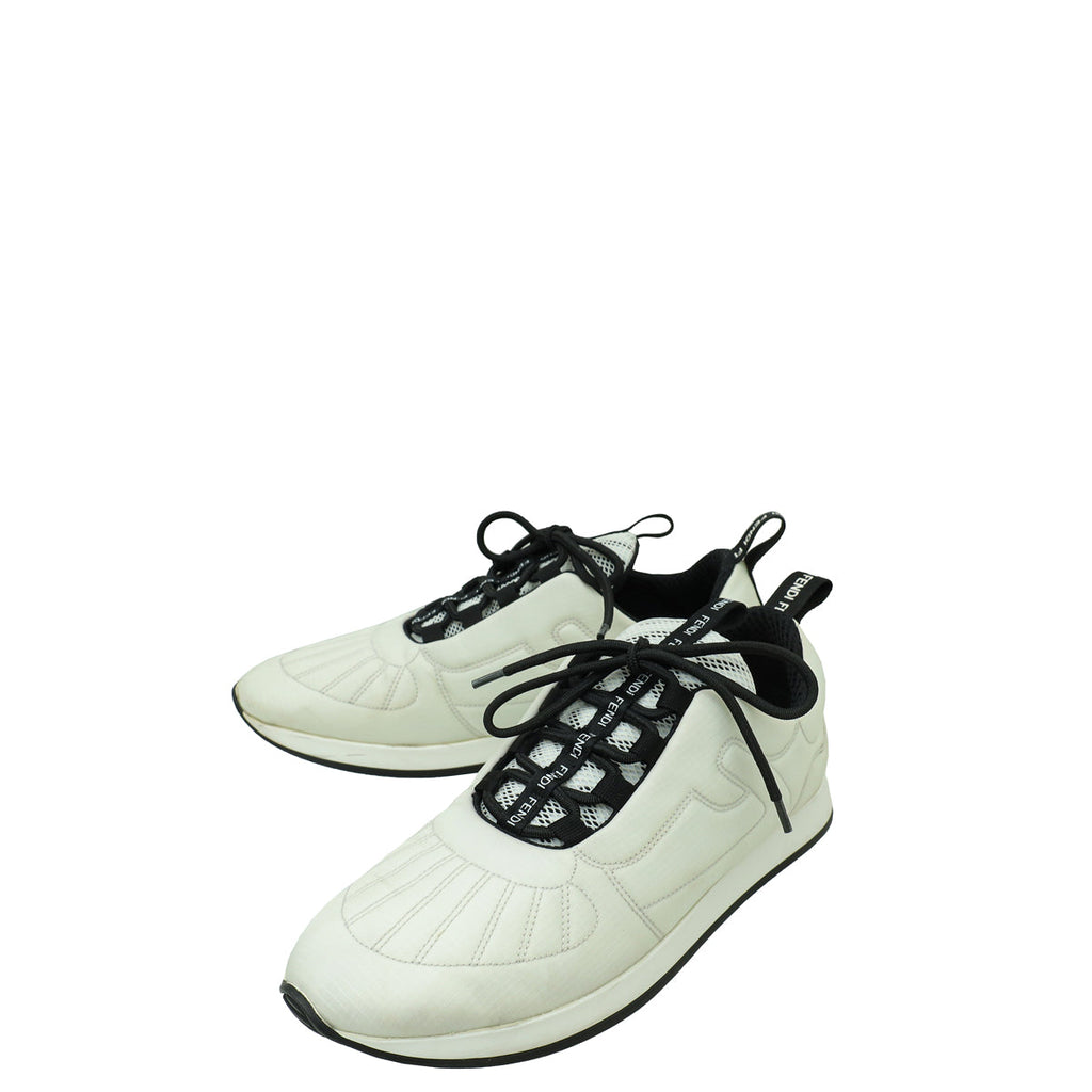 Fendi Bicolor Nylon FFreedom Sneakers 37