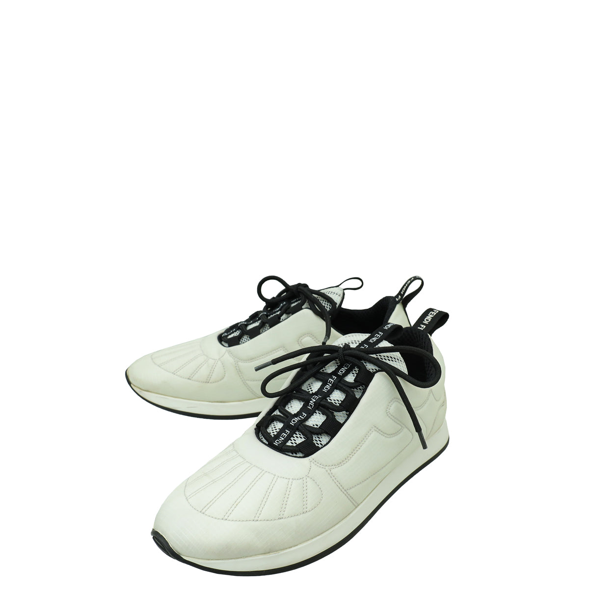 Fendi Bicolor Nylon FFreedom Sneakers 37