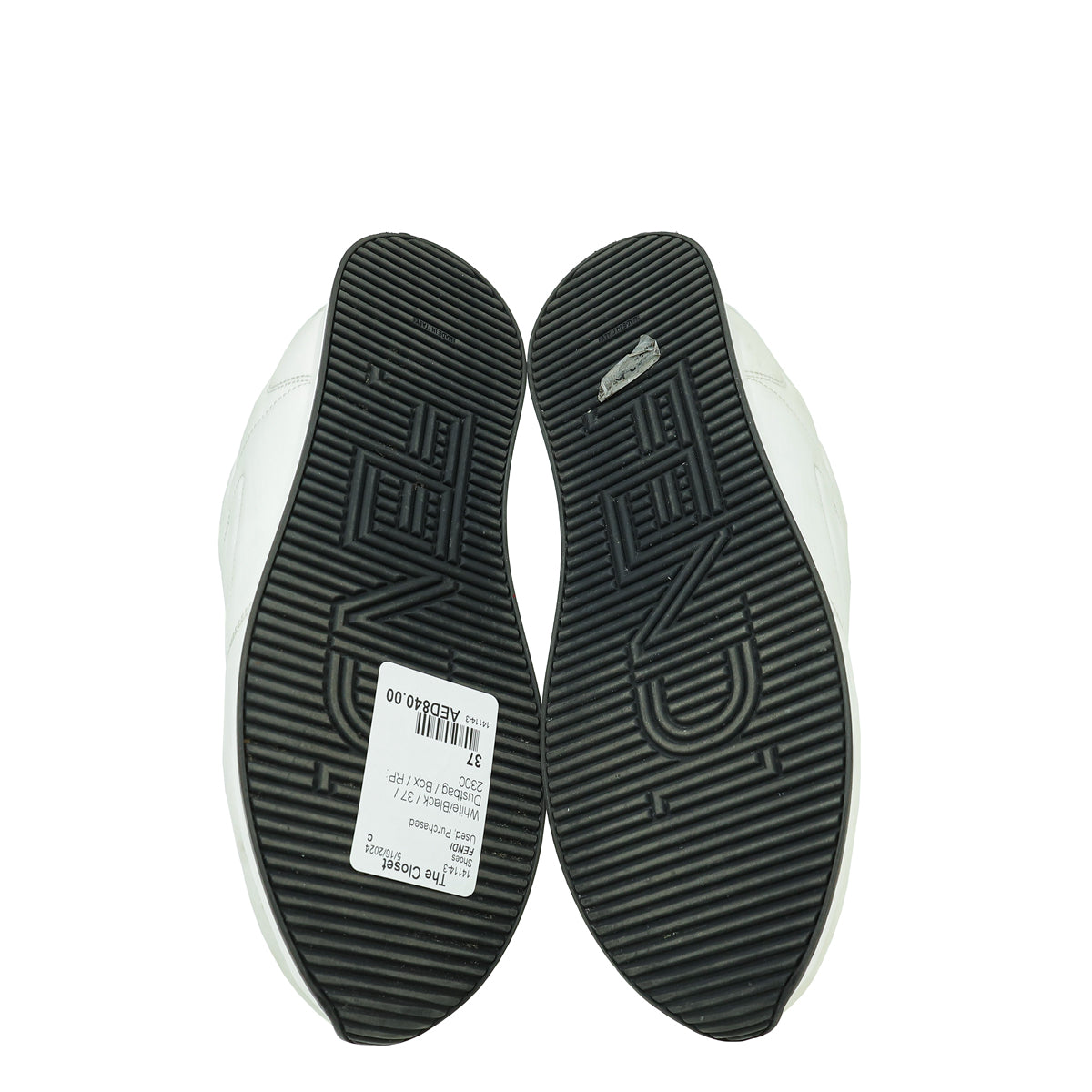 Fendi Bicolor Nylon FFreedom Sneakers 37