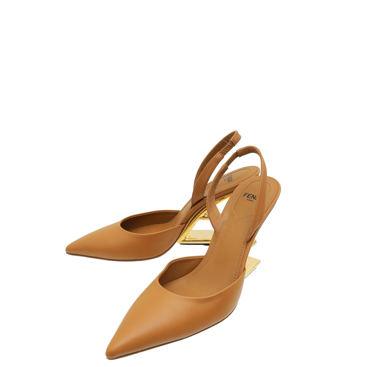 Fendi Brown First Slingback Pumps 37