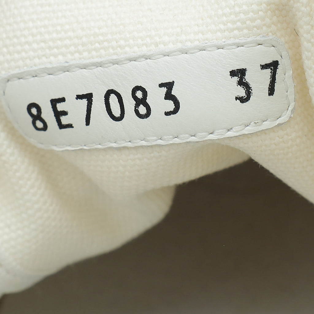 Fendi White Corda FF Promenade Low Top Sneakers 37