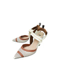 Fendi Bicolor Colibri Perforated Slingback 38.5