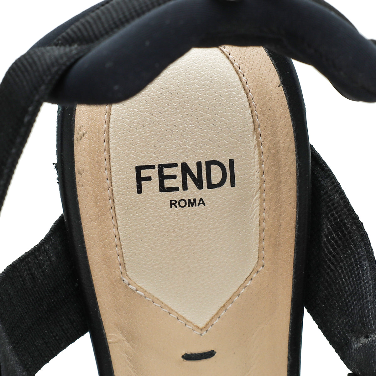 Fendi Black Colibri Mesh Slingback Pump 39