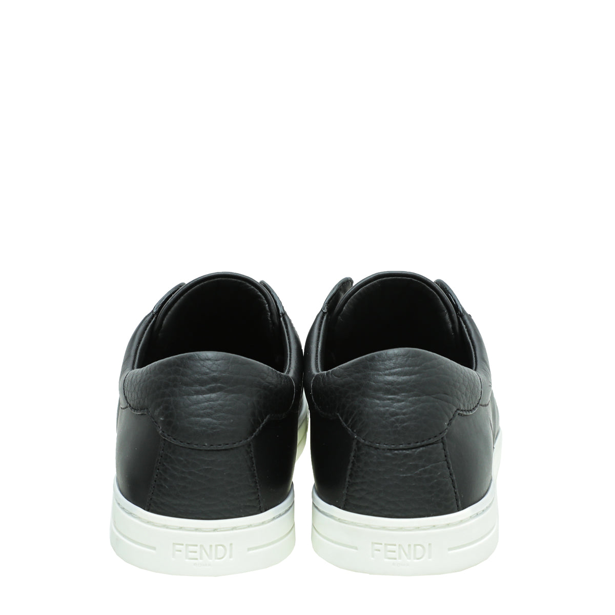 Fendi Black Zucca Womens Rockoclick Slip on Sneakers 39