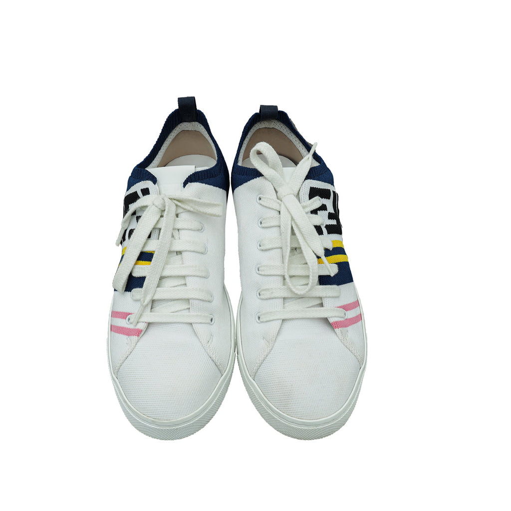 Fendi Multicolor Logo Stretch Knit Sneaker 5