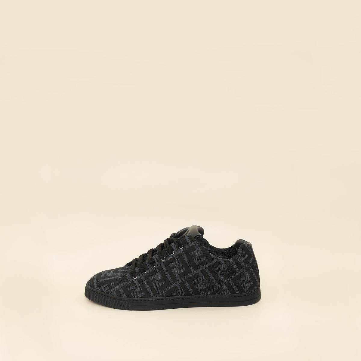 Fendi Black FF Tech Fabric Sneakers 6