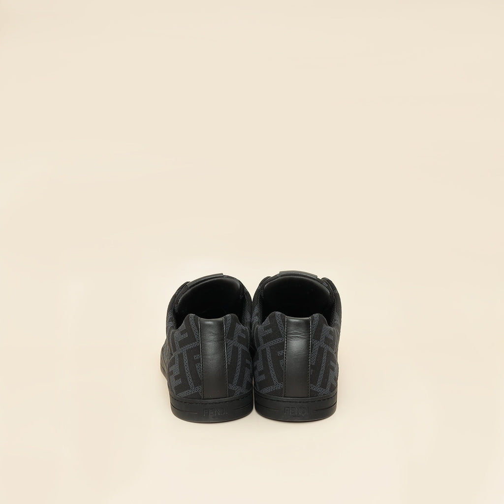 Fendi Black FF Tech Fabric Sneakers 6