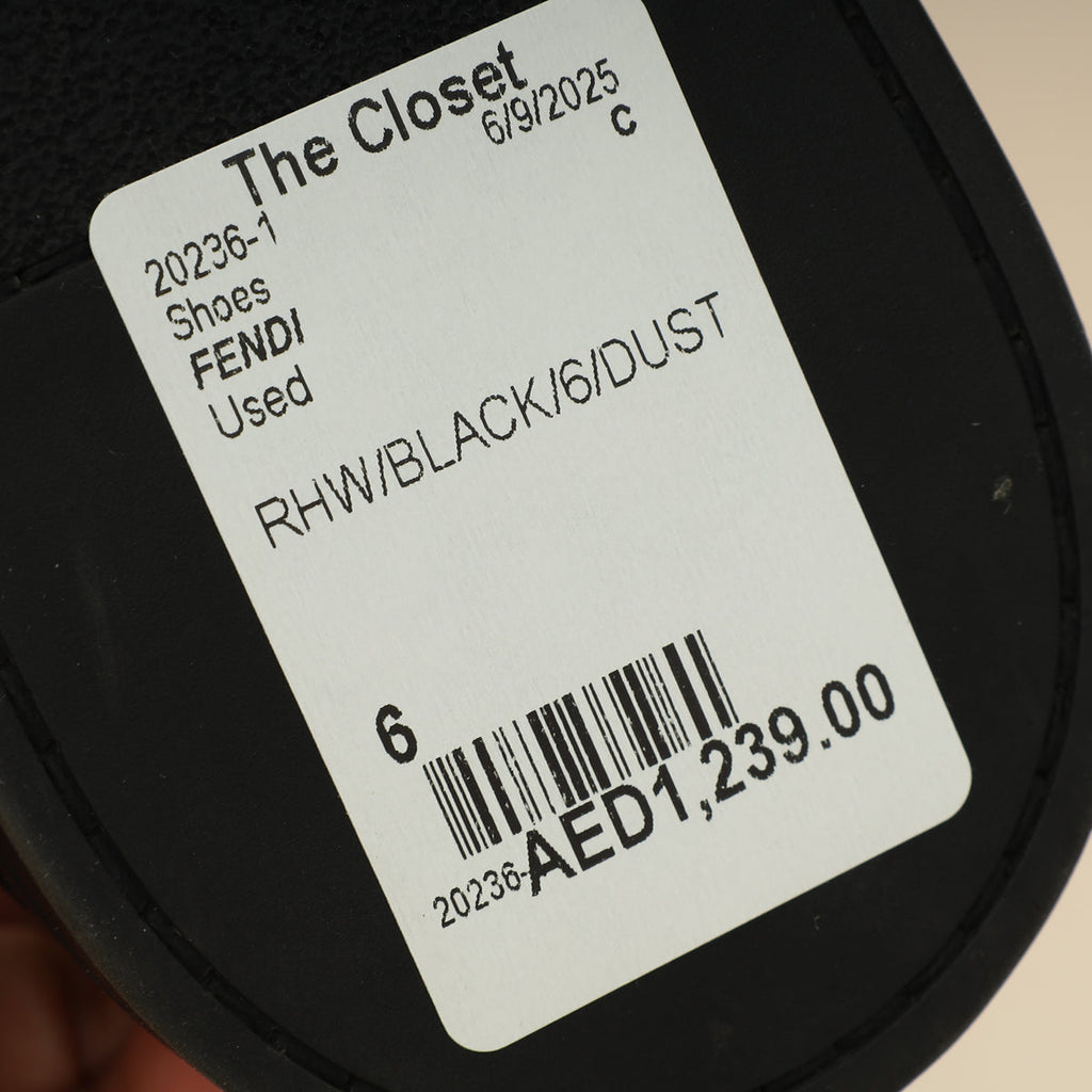 Fendi Black FF Tech Fabric Sneakers 6