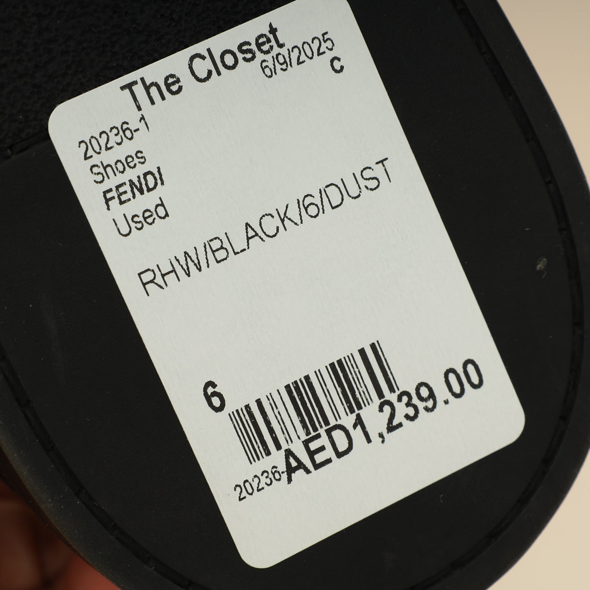 Fendi Black FF Tech Fabric Sneakers 6