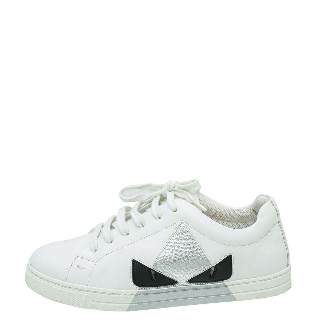 Fendi White Monster Sneakers 36