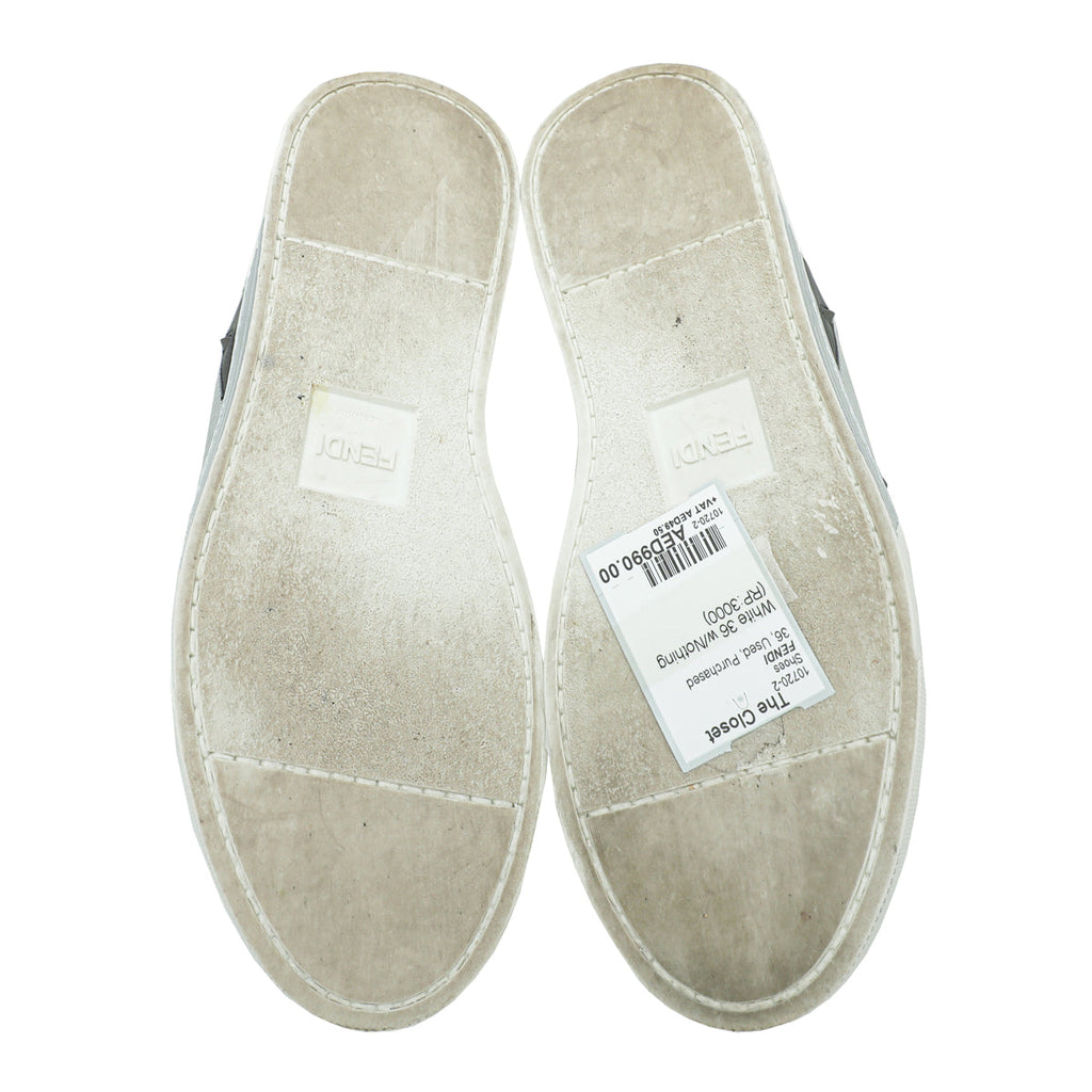 Fendi White Monster Sneakers 36