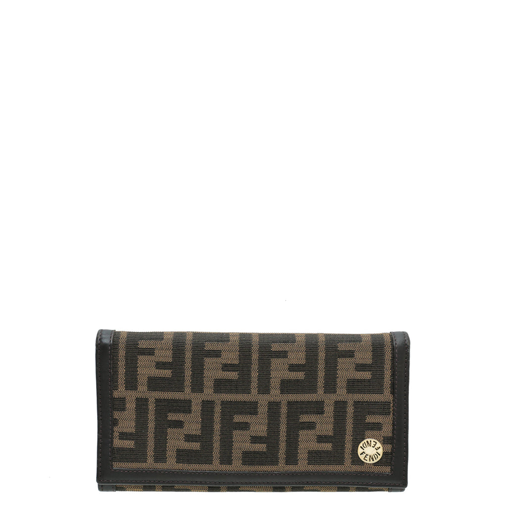 Fendi Tobacco Zucca Continental Wallet
