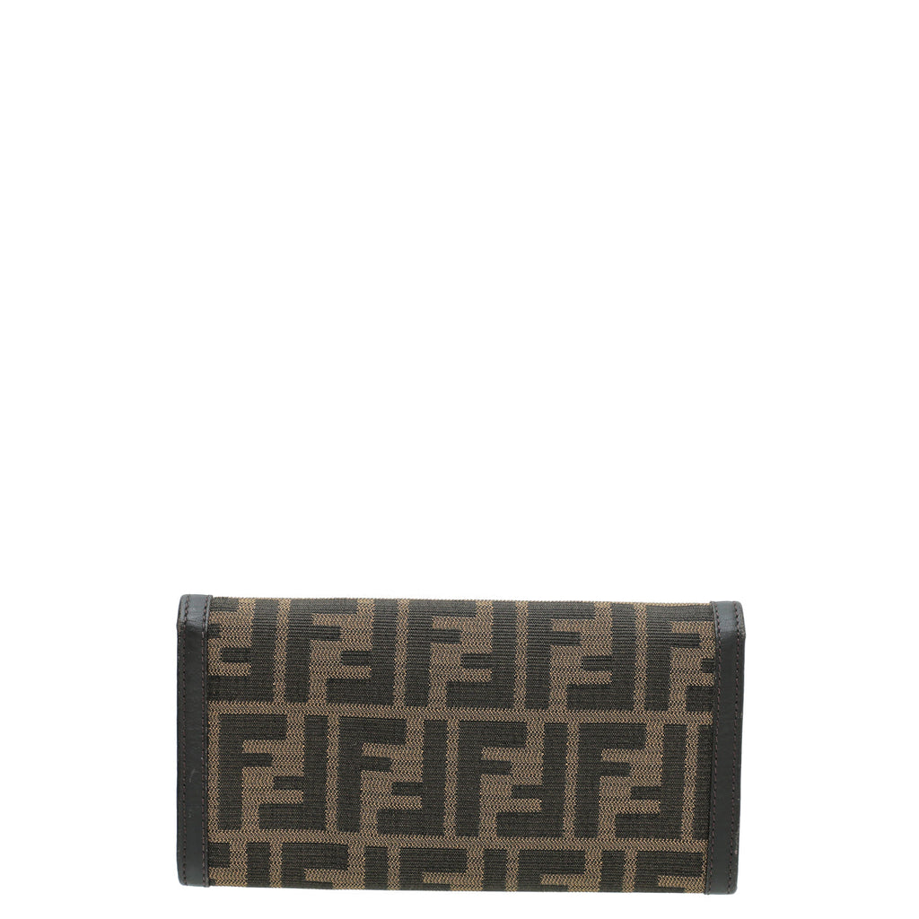 Fendi Tobacco Zucca Continental Wallet