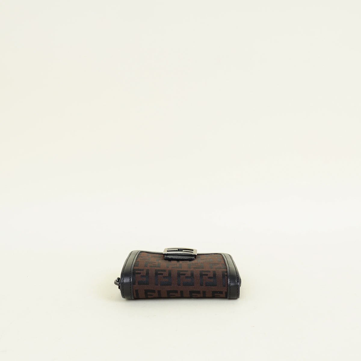 Fendi Brown Zucchino Vitello Compact Wallet
