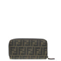 Fendi Tobacco Zucca Zip Around Wallet